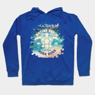 Matira Beach Bora Bora Splash Hoodie